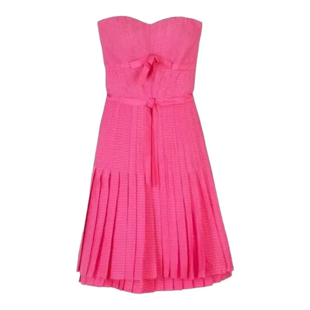 marc by marc jacobs silk dress strapless
